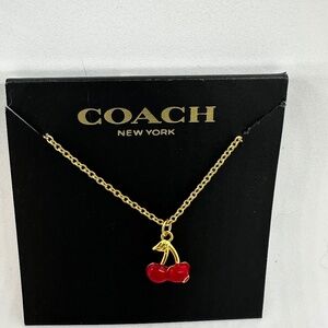 COACH Cherry 🍒 Pendant Necklace